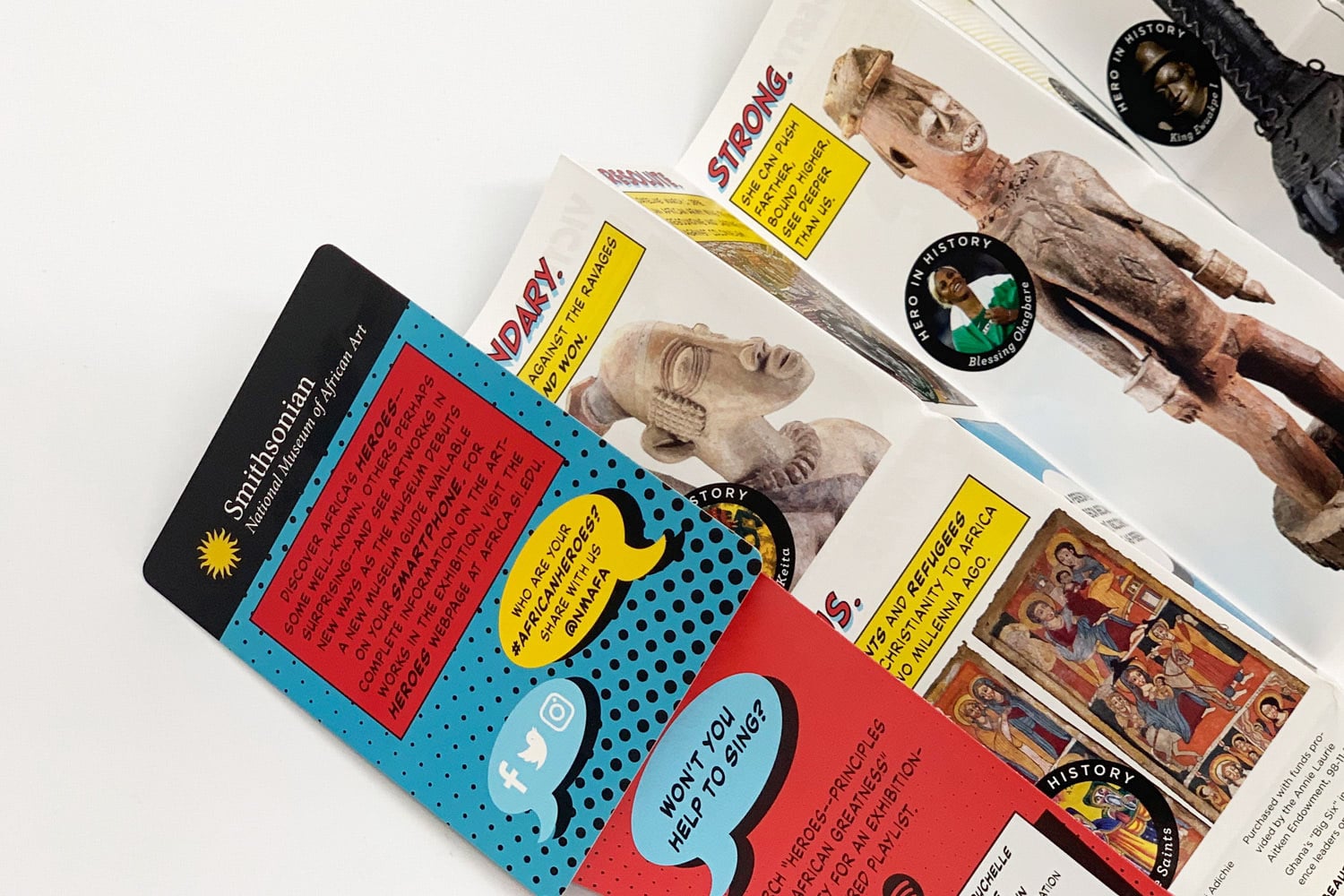 Smithsonian Museumsplan als s-format Twin-Card